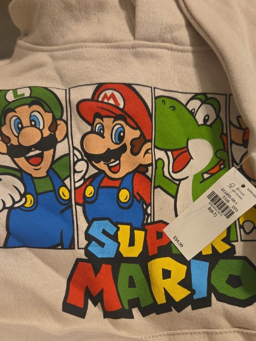 Nintendo white hoodie
